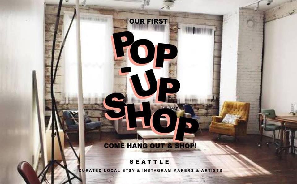 Advertisement for Pop Up shop event